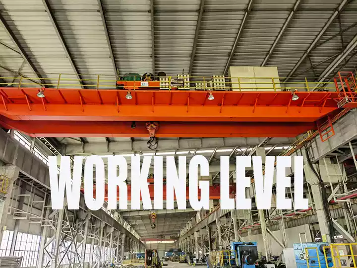 bridge crane Working level