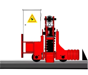 Crane hydraulic rail clamp